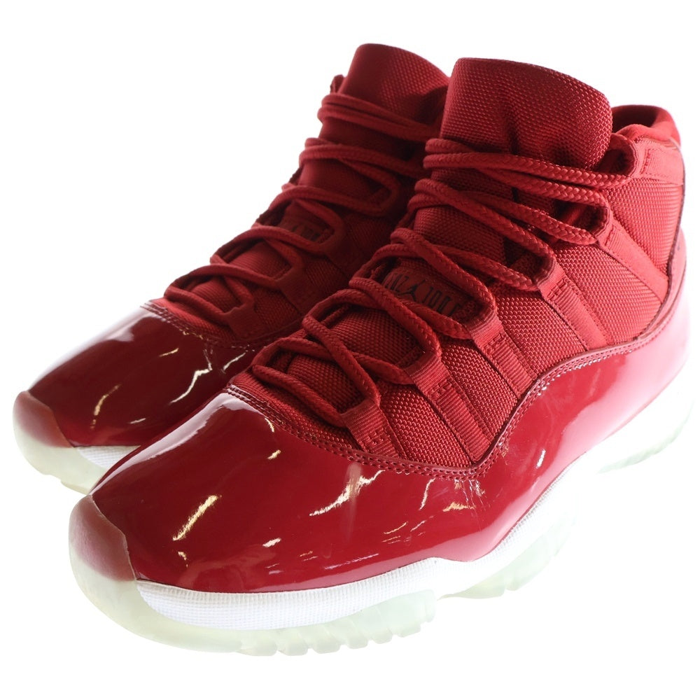 NIKE(ナイキ) AIR JORDAN 11 RETRO WIN LIKE 96 エアジョーダン11 レトロ ウィンライク96 ハイカットスニーカー レッド US10/28cm 378037-623