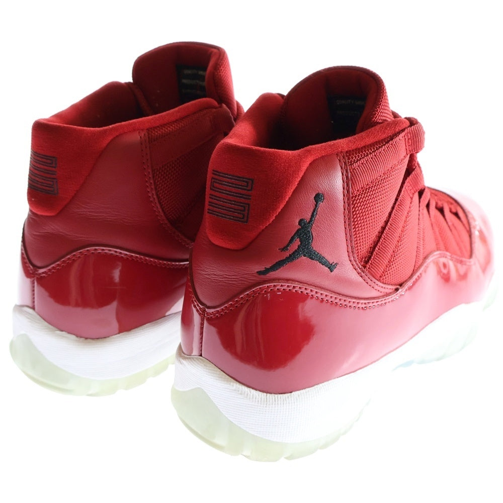 NIKE(ナイキ) AIR JORDAN 11 RETRO WIN LIKE 96 エアジョーダン11 レトロ ウィンライク96 ハイカットスニーカー レッド US10/28cm 378037-623