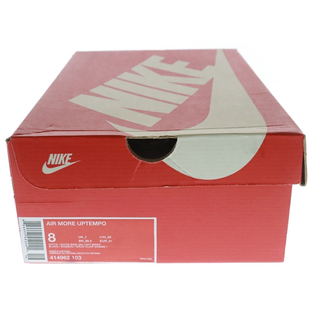 NIKE(ナイキ) AIR MORE UPTEMPO エア モアアップテンポ ハイカットスニーカー ホワイト US8/26cm 414962-103