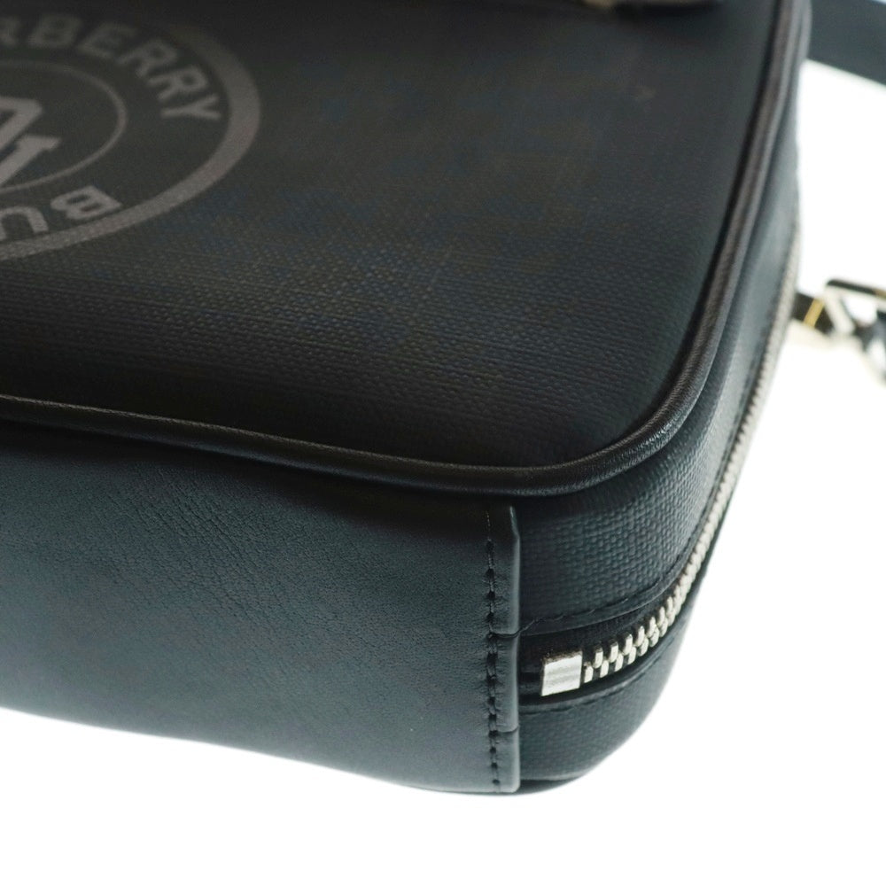 BURBERRY(バーバリー) LOGO GRAPHIC LONDON CHECK CROSSBODY BAG ロゴグラフィック ロンドンチェック クロスボディ ショルダーバッグ ブラック 80225151