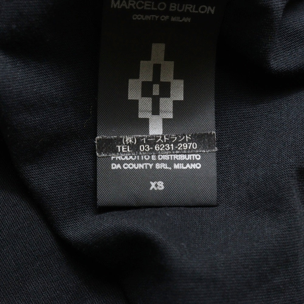 MARCELO BURLON(マルセロバーロン) TIGER GRAPHIC TEE タイガー グラフィックプリント クルーネック 半袖Tシャツ カットソー ブラック