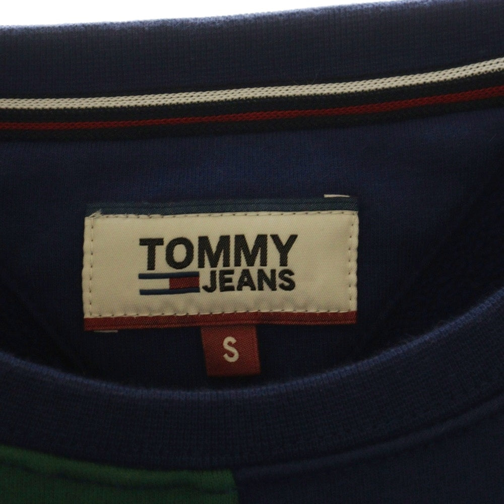 TOMMY JEANS(トミージーンズ) パネルデザイン コットンポリ クルーネック スウェット トレーナー マルチカラー DM0DM03652-901