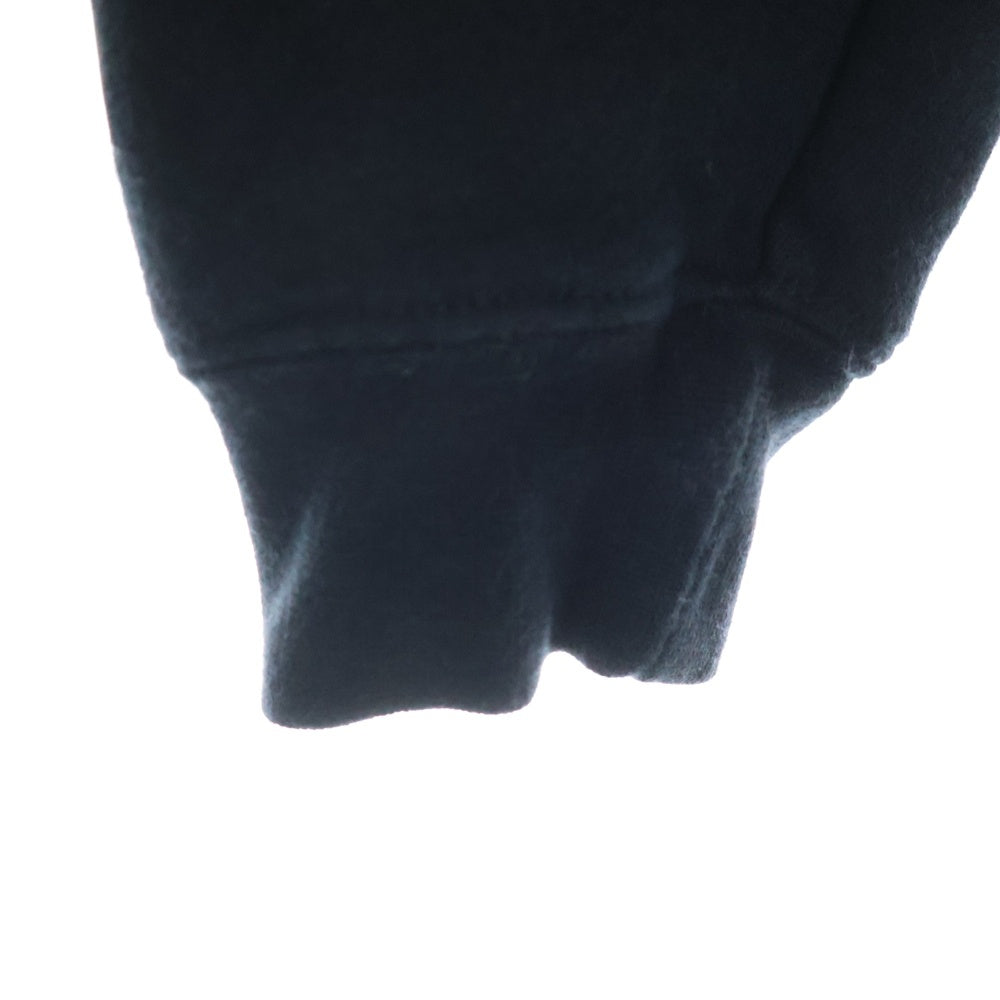 ELVIRA(エルビラ) ロゴプリント コットンポリ スウェット プルオーバーパーカー ブラック