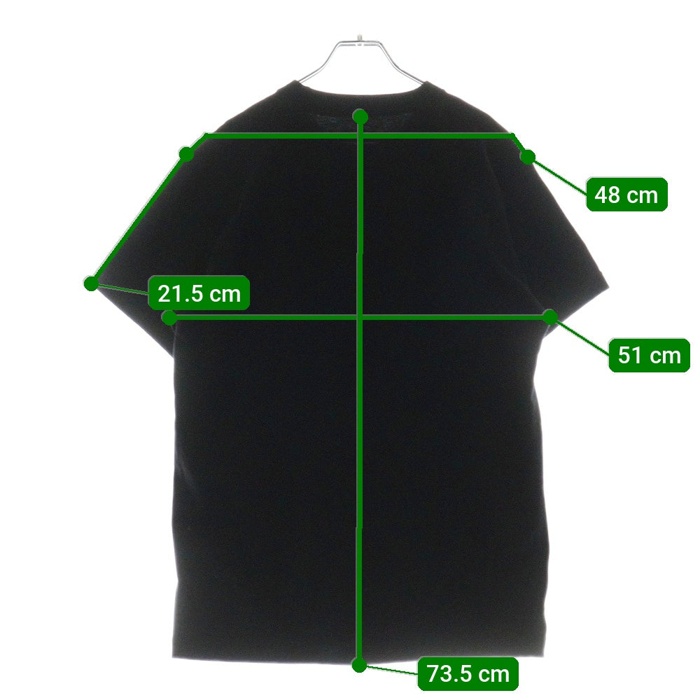 GOD SELECTION XXX(ゴッドセレクショントリプルエックス) フォトプリント クルーネック コットン 半袖Tシャツ カットソー ブラック