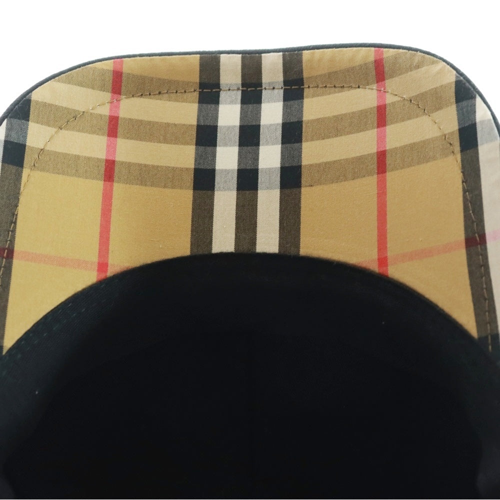 BURBERRY(バーバリー) モノグラムモチーフ TBロゴ 6パネル ベースボールキャップ 帽子 ブラック 8010946