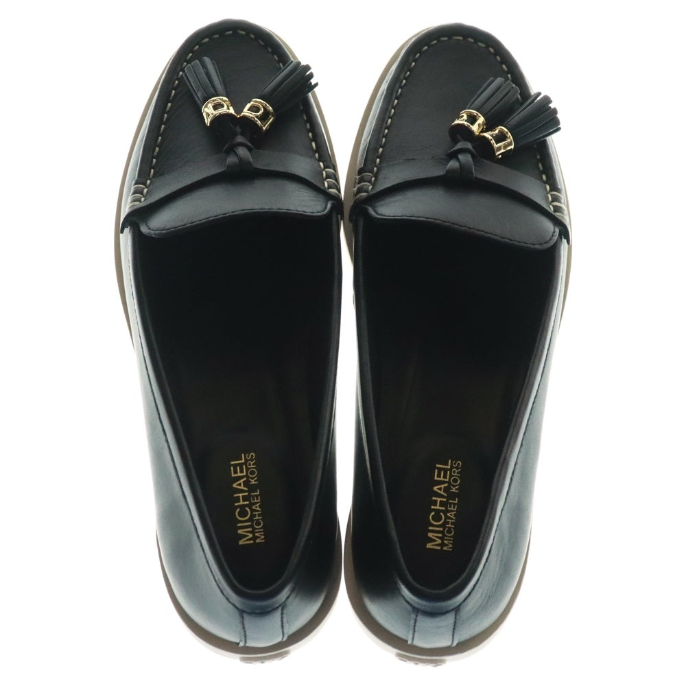 MICHAEL KORS(マイケルコース) KIERNAN LOAFER キーナン レザーローファー レディース ブラック 40T4KRFP2L