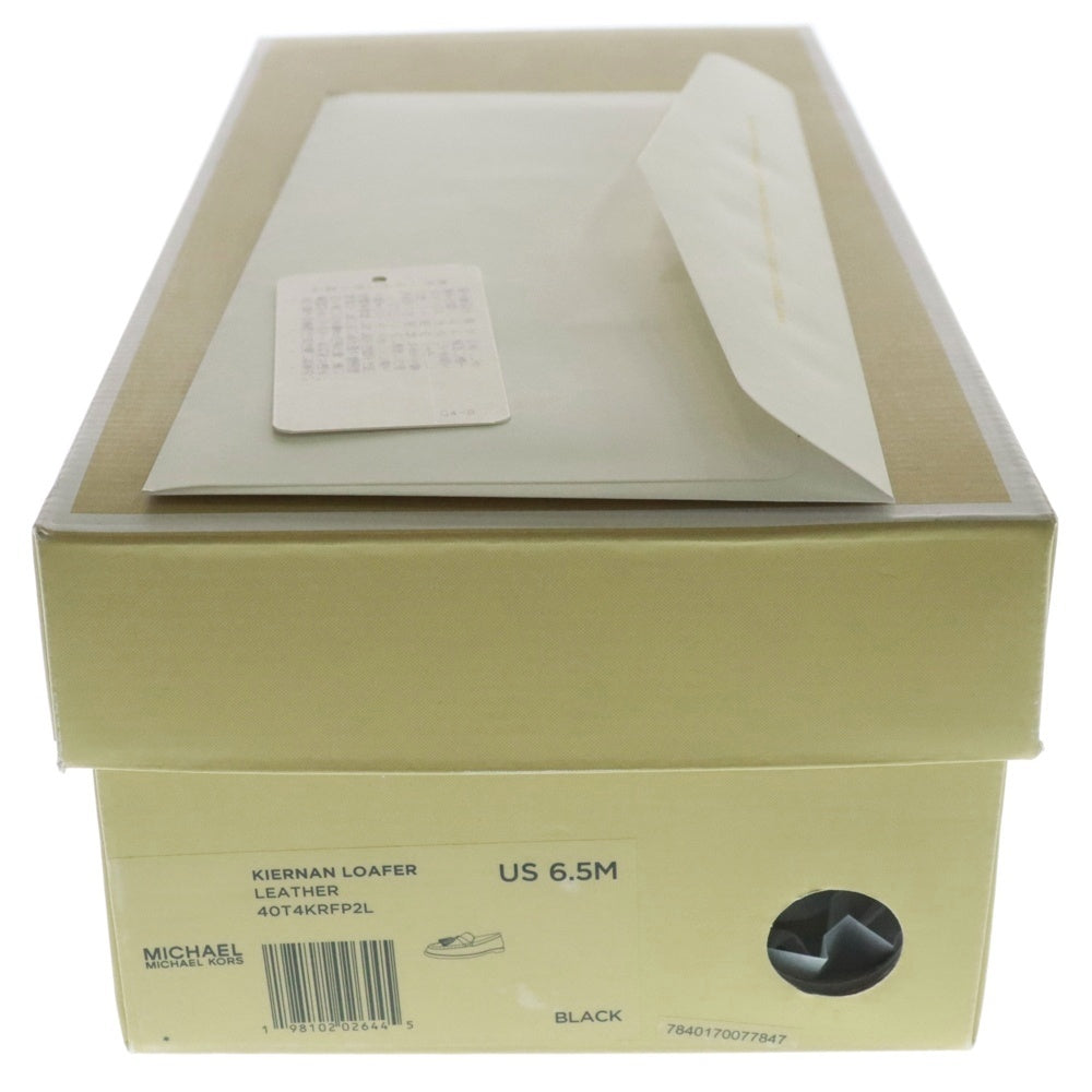 MICHAEL KORS(マイケルコース) KIERNAN LOAFER キーナン レザーローファー レディース ブラック 40T4KRFP2L