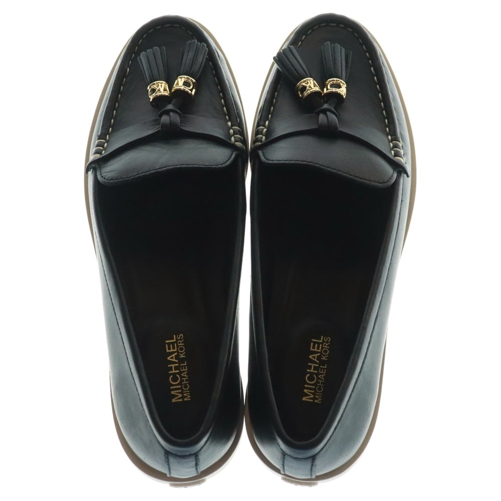 MICHAEL KORS(マイケルコース) KIERNAN LOAFER キーナン レザーローファー レディース ブラック 40T4KRFP2L