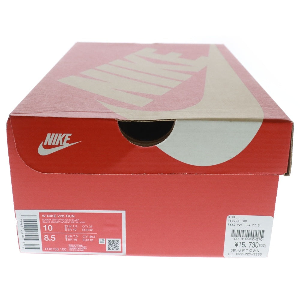 NIKE(ナイキ) WMNS V2K RUN ウィメンズ V2K ラン ローカットスニーカー ホワイト/シルバー US10/27cm FD0736-100