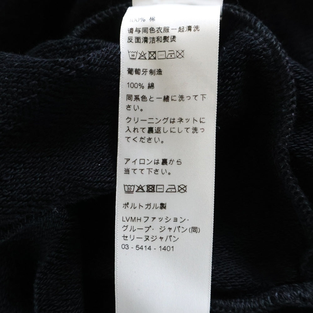 CELINE(セリーヌ) Loose Hoodie ルーズフーディ プルオーバー プリントスウェットパーカーブラック RY0GP510Z.38ML