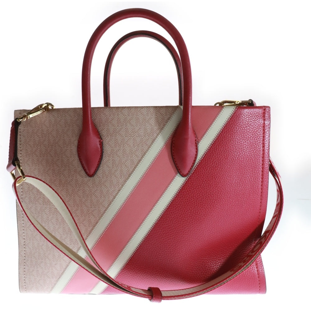 MICHAEL KORS(マイケルコース) MIRELLA ミレラ ラバーロゴ 2Way ショルダー トートバッグ レディース ピンク 35R3G7ZT8L