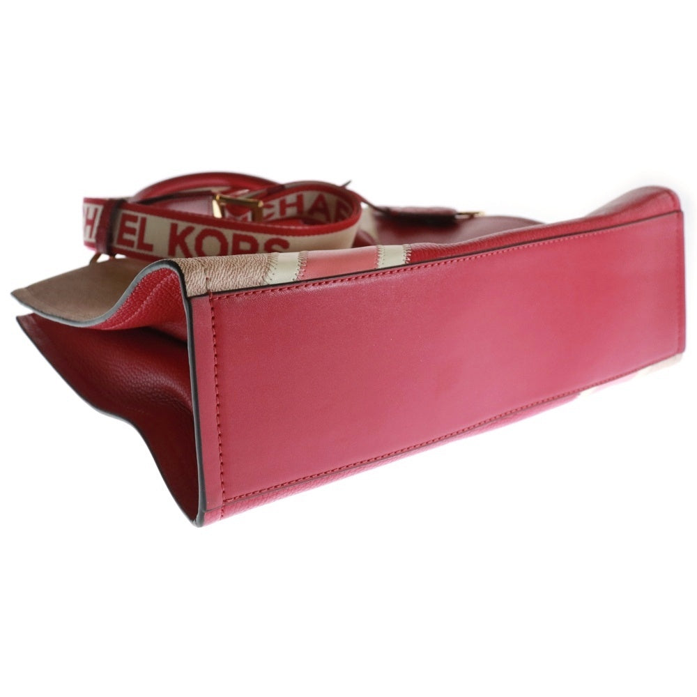 MICHAEL KORS(マイケルコース) MIRELLA ミレラ ラバーロゴ 2Way ショルダー トートバッグ レディース ピンク 35R3G7ZT8L