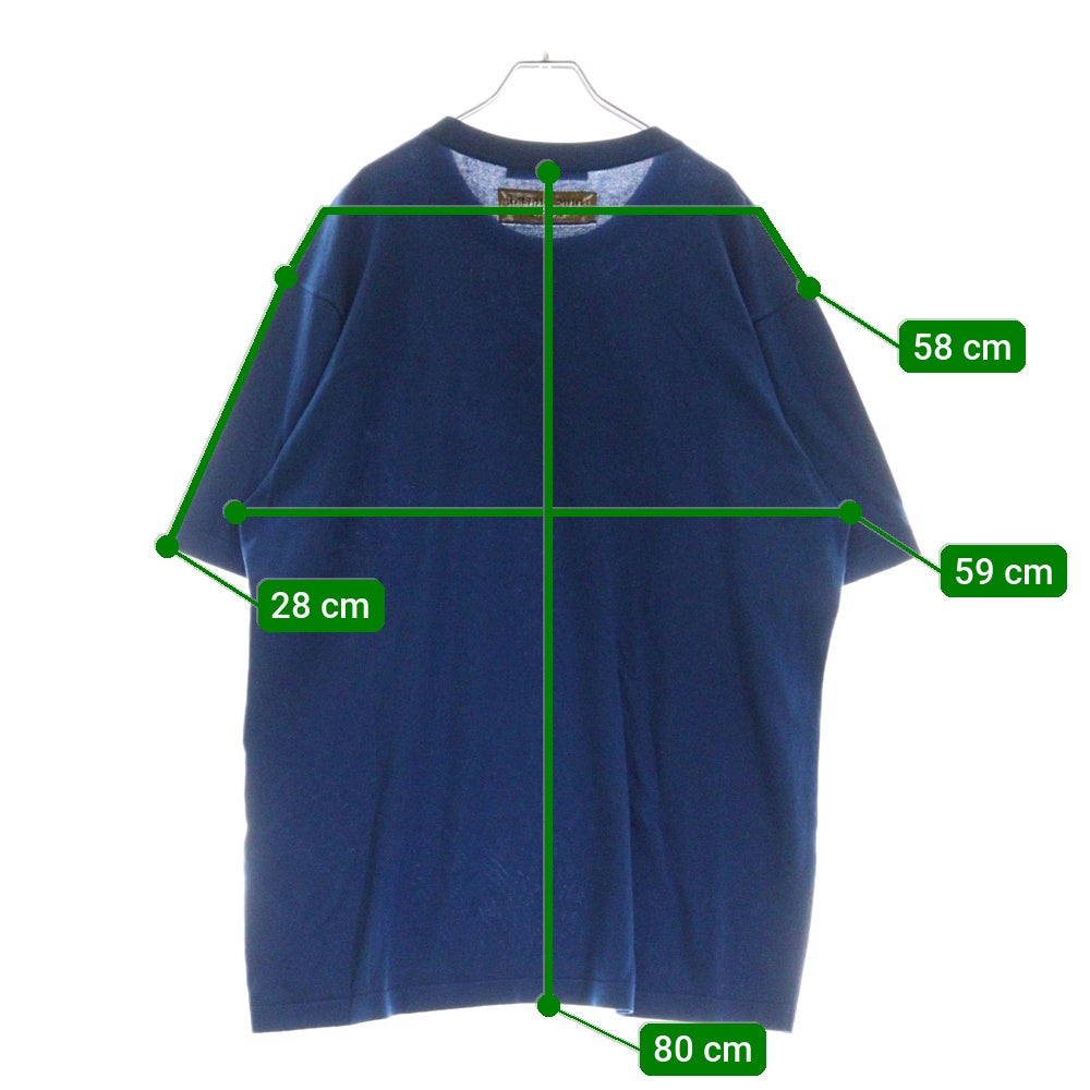 LOUIS VUITTON(ルイヴィトン) 21AW エブリデイ LV クルーネック 半袖ニット Tシャツ カットソー ブルー RM212 DB0 HLN84W