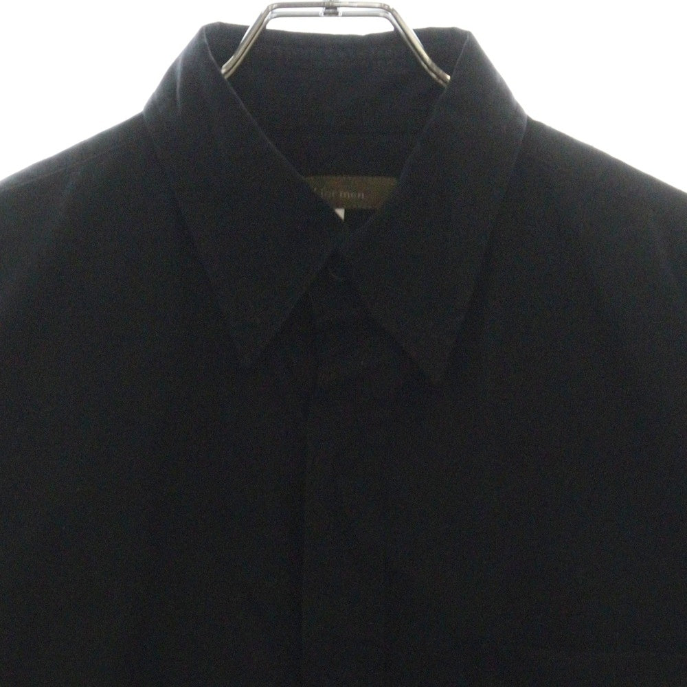 Y's for men(ワイズフォーメン) 17AW コットン 長袖シャツ ロングスリーブ ブラック MK-B19-074