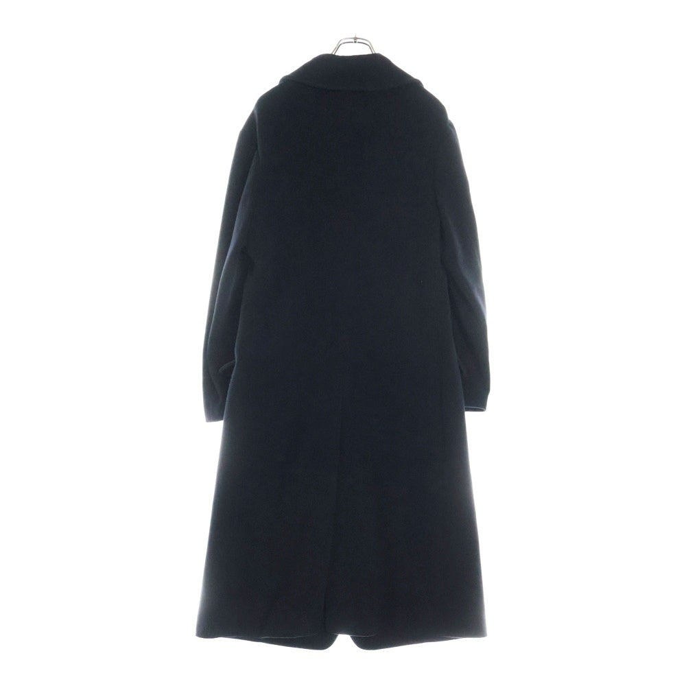 Yohji Yamamoto(ヨウジヤマモト) 06AW ファー付き ロングチェスターコート ブラック FB-C17-191 レディース