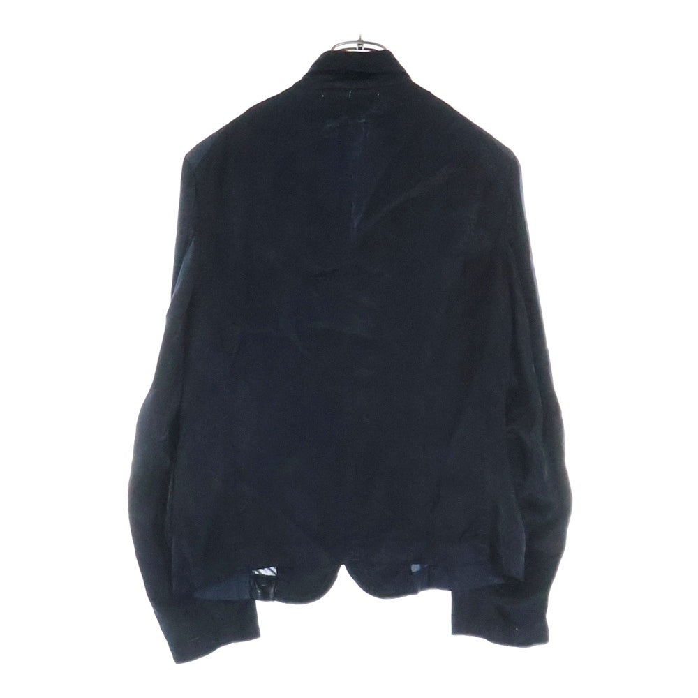 tricot COMME des GARCONS(トリコ コム デ ギャルソン) 06SS パッチワーク キュプラ テーラードジャケット ブラック/ネイビー TQ-J054 AD2005