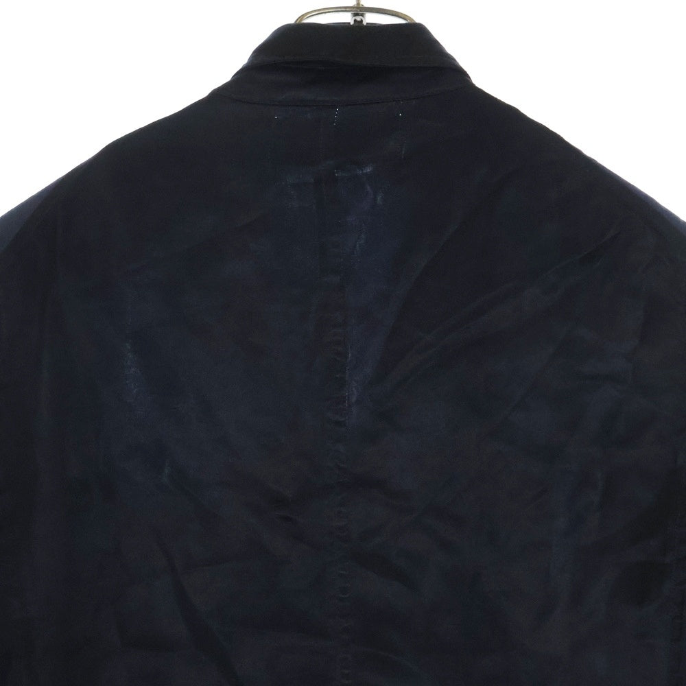 tricot COMME des GARCONS(トリコ コム デ ギャルソン) 06SS パッチワーク キュプラ テーラードジャケット ブラック/ネイビー TQ-J054 AD2005