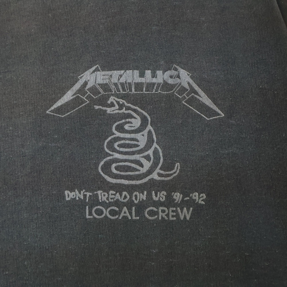 VINTAGE(ヴィンテージ) 90S METALLICA DON'T TREAD ON US '91-'92 LOCAL CREW メタリカ ローカルクルー 半袖Tシャツ カットソー グレー