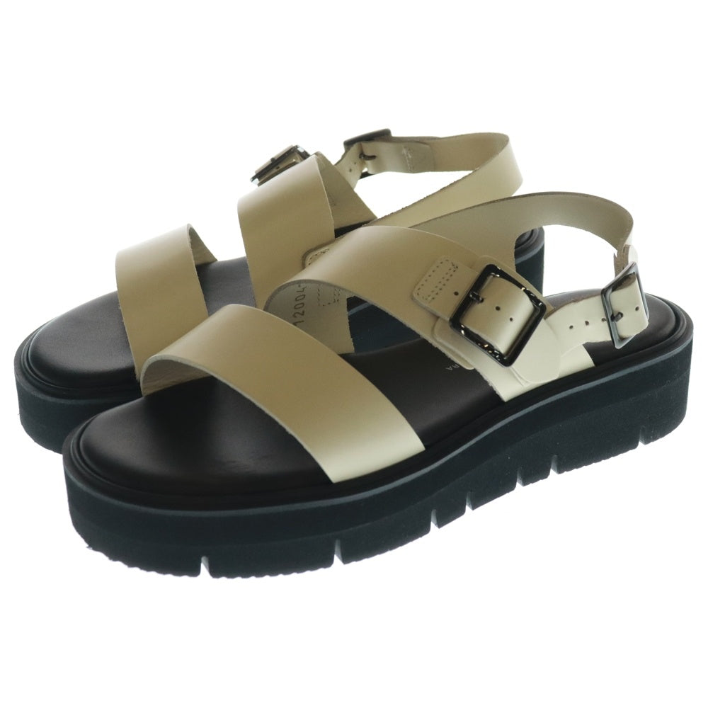 BEAUTIFUL SHOES TOSHINOSUKE TAKEGAHARA(ビューティフルシューズ) S S BELT SANDALSアンクル ストラップ レザー サンダル アイボリー レディース