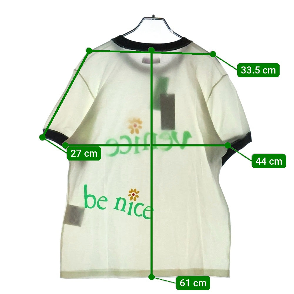 ERL(イーアールエル) venice リンガーTシャツ ホワイト