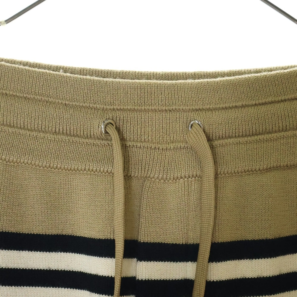 BURBERRY(バーバリー) ケントン ストライプ ニット ショーツ ベージュ 8011580
