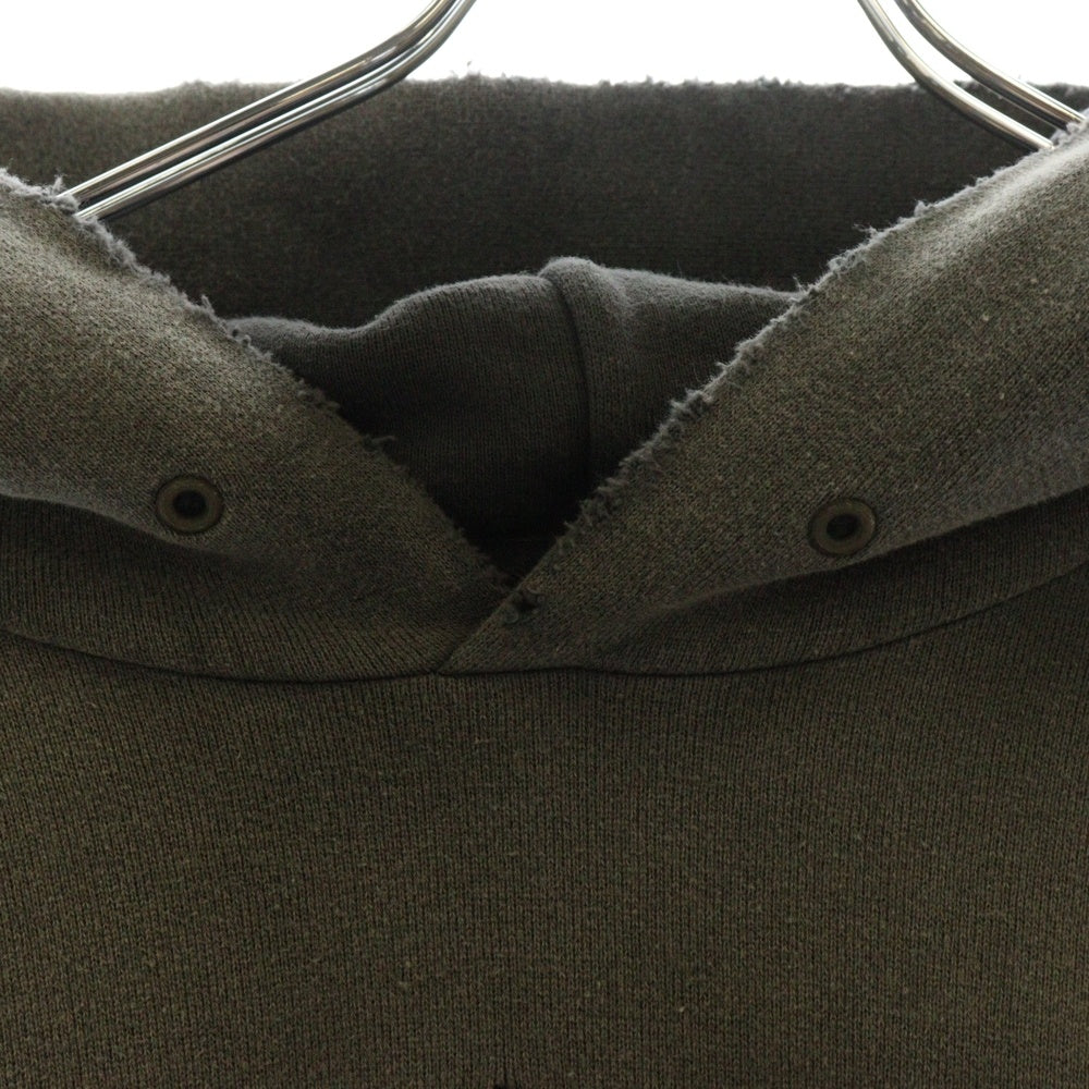 VISVIM(ヴィスヴィム) 22AW AMPLUS SB HOODIE P.O. CRASH アンプラス フーディ クラッシュ加工パーカー グレー 0122205010015