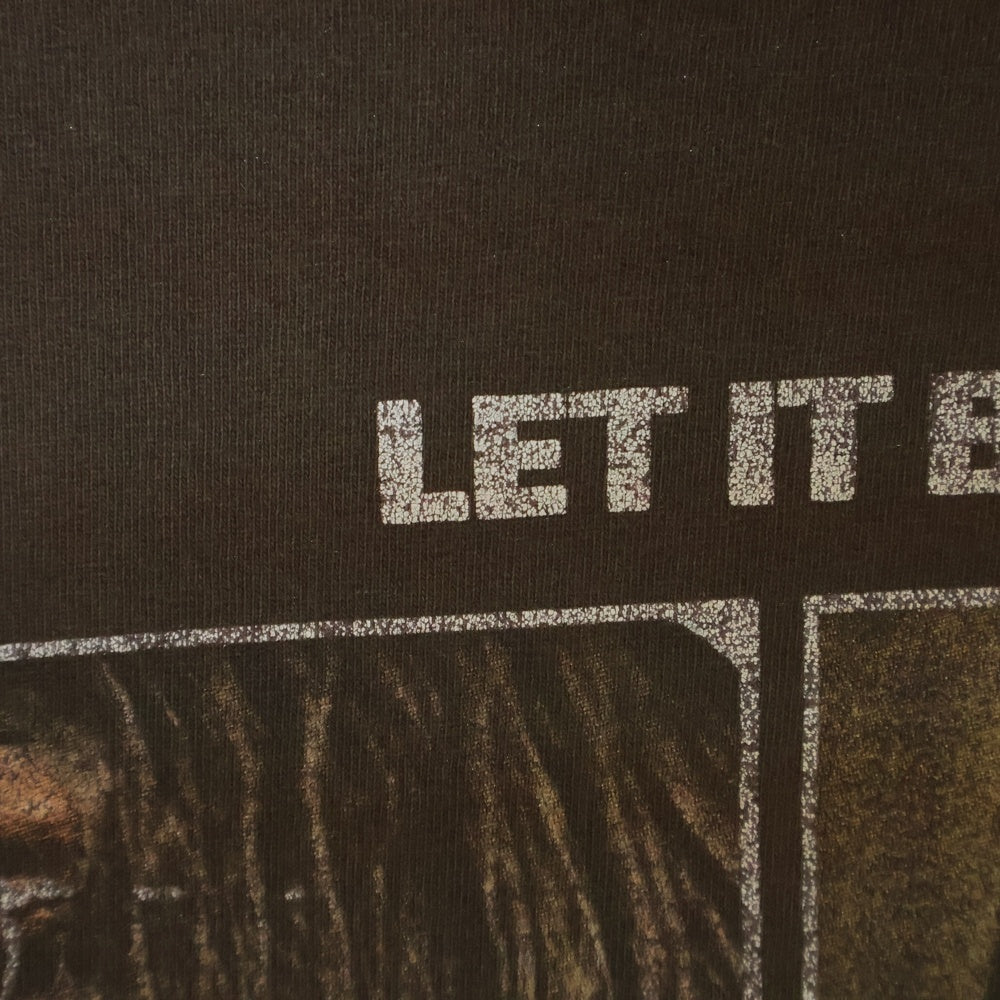 VINTAGE(ヴィンテージ) 00S THE BEATLES LET IT BE ビートルズ レットイットビー フロントプリント 半袖Tシャツ カットソー ブラウン