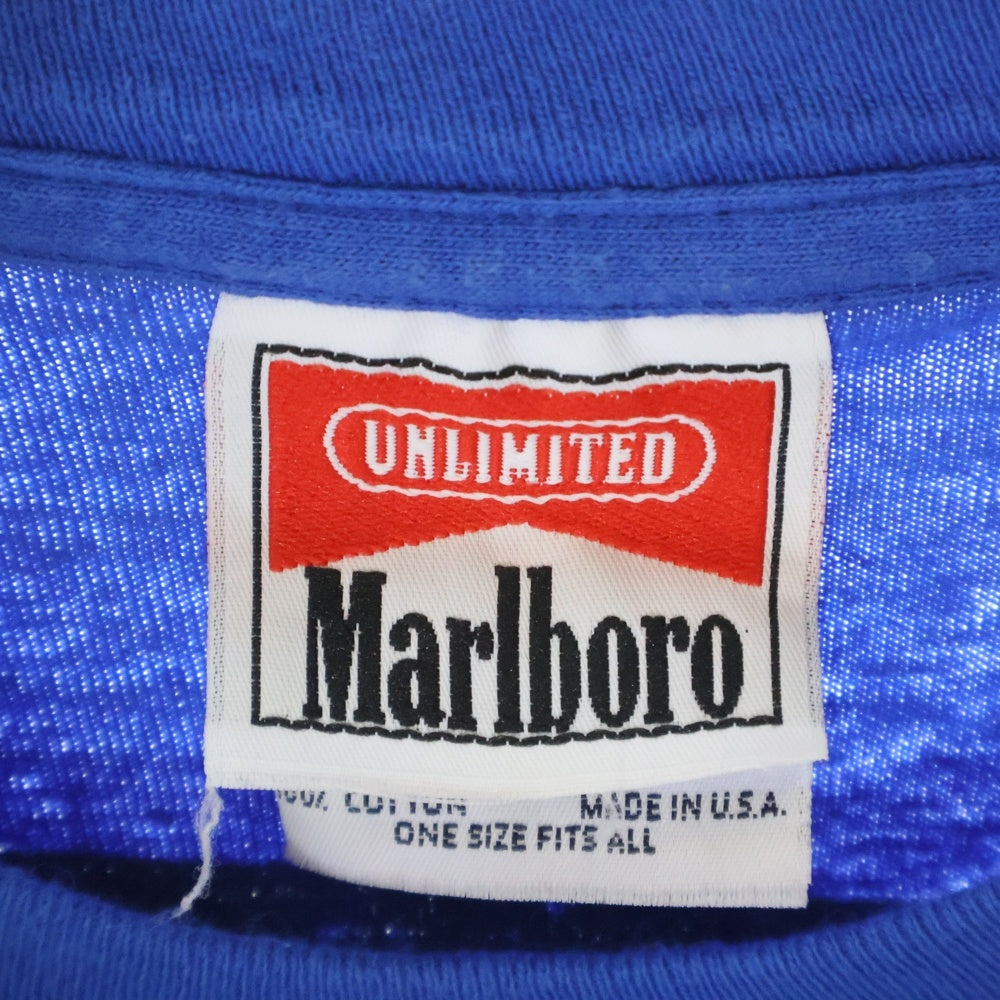 VINTAGE(ヴィンテージ) 90S VINTAGE MARLBORO UNLIMITED ヴィンテージ マルボロアンリミテッド バックプリント 半袖ポケットTシャツ カットソー ブルー