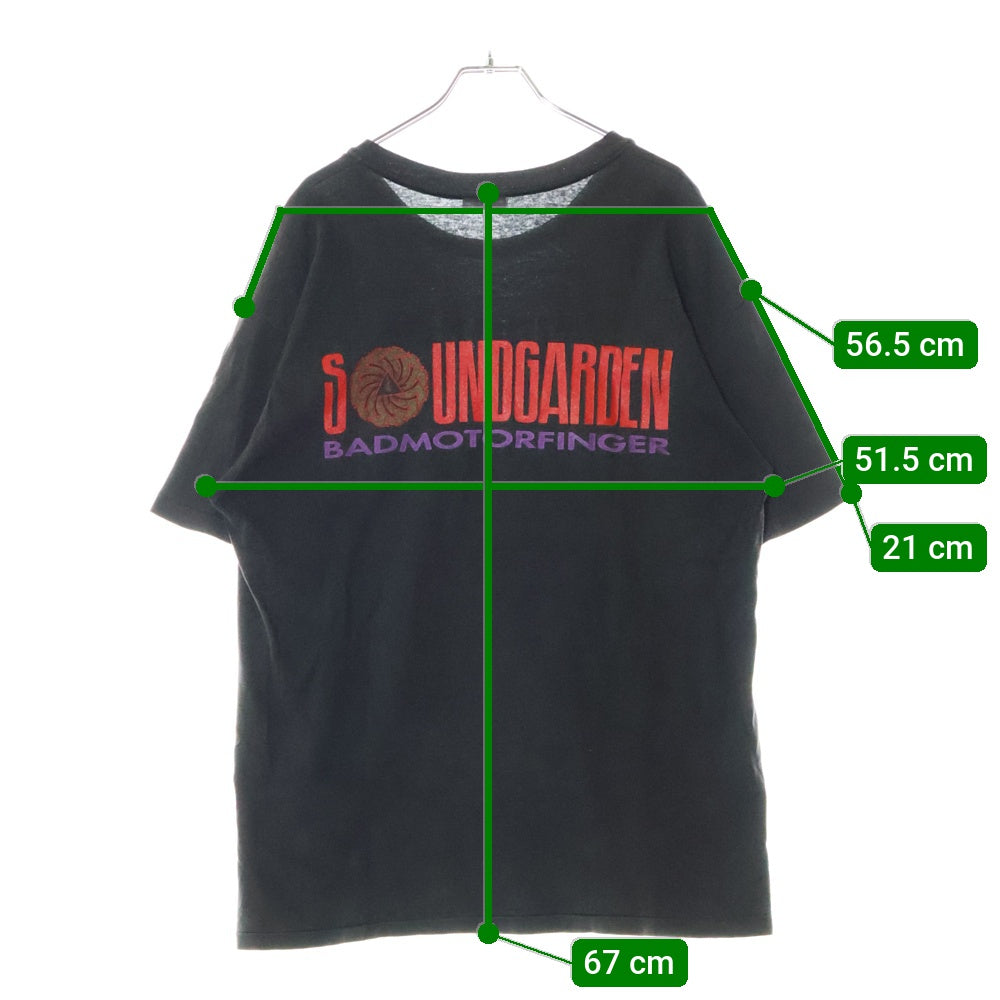 VINTAGE(ヴィンテージ) 90S VINTAGE SOUNDGARDEN BADMOTORFINGER サウンドガーデン ヴィンテージ プリントTシャツ 半袖カットソー ブラック