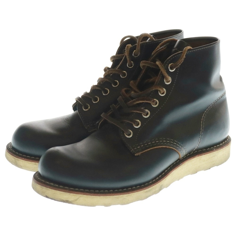 RED WING(レッド ウイング) 90S CLASSIC MOC 新 四角犬タグ クラシック モック レースアップ レザー ブーツ ブラック 8179