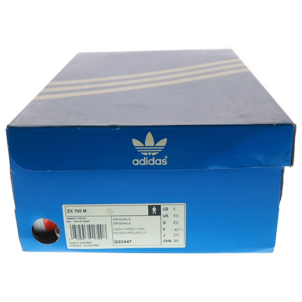 adidas(アディダス) 【観賞用 2013年製】 ZX 700 M ローカットスニーカー レッド US9/27cm Q23447