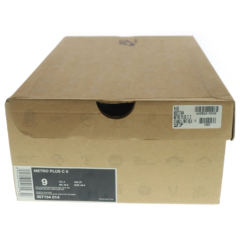 NIKE(ナイキ) 【観賞用 2008年製】 METRO PLUS C 2 メトロ プラス シー ローカットスニーカー グレー/シルバー US9/27cm 307134-014