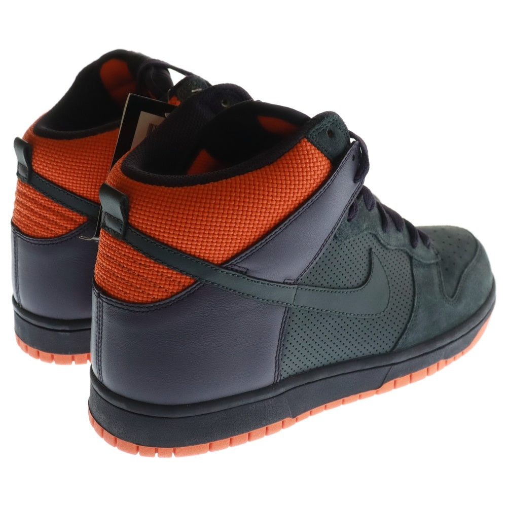 NIKE(ナイキ) 【観賞用 2008年製】 DUNK HIGH ANTHRACITE ダンク アンスラサイト ハイカットスニーカー ブラック/パープル/オレンジ US10/28cm 317982-002