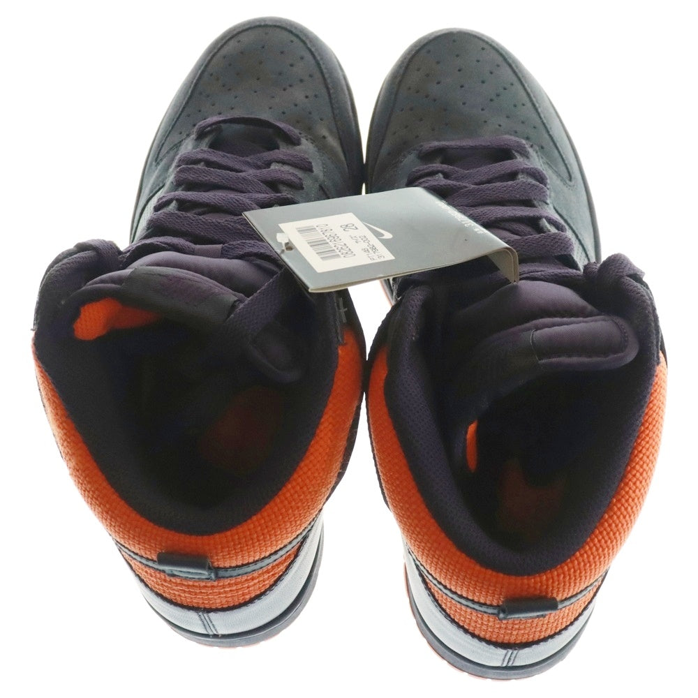 NIKE(ナイキ) 【観賞用 2008年製】 DUNK HIGH ANTHRACITE ダンク アンスラサイト ハイカットスニーカー ブラック/パープル/オレンジ US10/28cm 317982-002