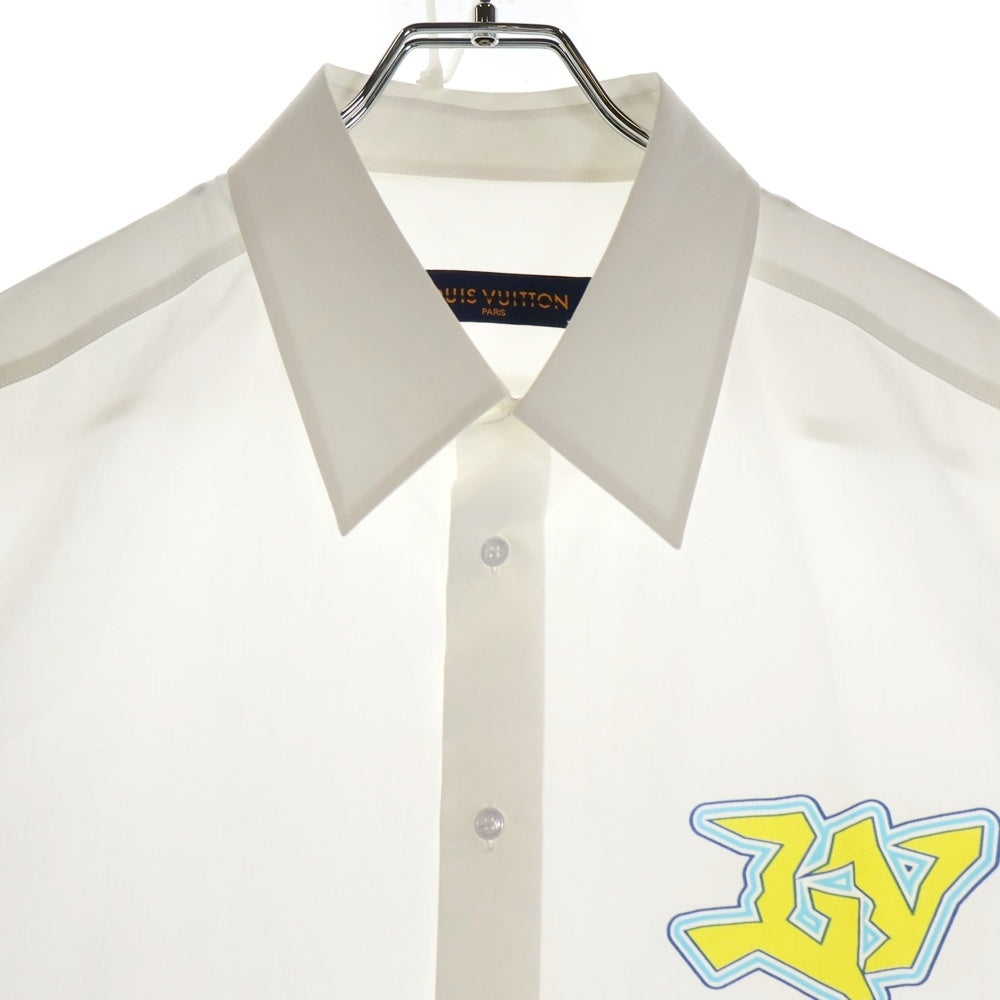 LOUIS VUITTON(ルイヴィトン) 22AW LVSE ボックスシルエット 半袖シャツ ホワイト RM222E MZ3 HNS48W