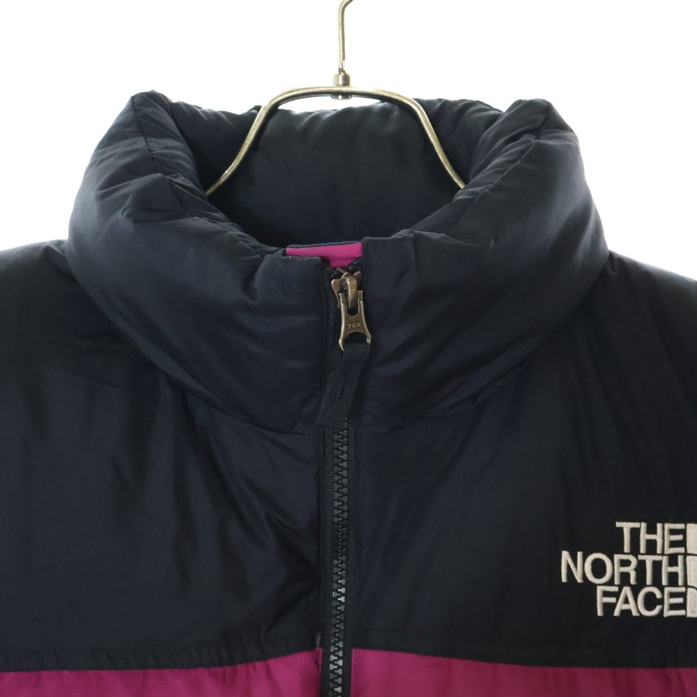 THE NORTH FACE(ザノースフェイス) SHORT NUPTSE JACKET ショート ヌプシ ジップアップダウンジャケット レディース ピンク/ブラック NDW91952