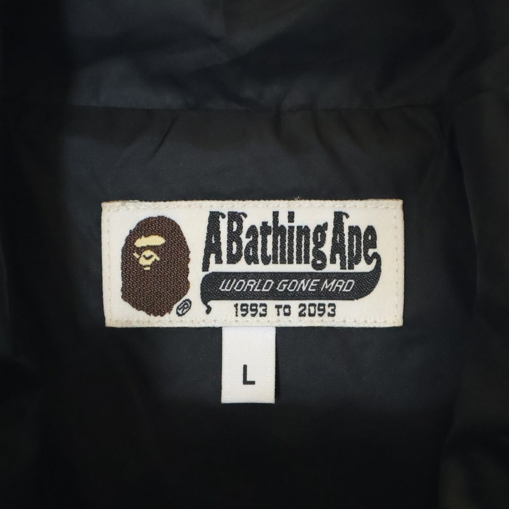 A BATHING APE(アベイシングエイプ) ロゴ刺繍 カモフラ フーデッドマウンテンパーカー スノーボードジャケット カーキ 001HJC801007X