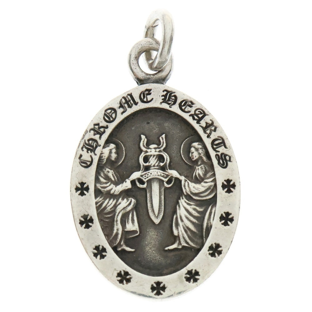 CHROME HEARTS(クロムハーツ) ANGEL MEDAL OVAL オーバルエンジェルメダル ペンダントトップ シルバー BCA207