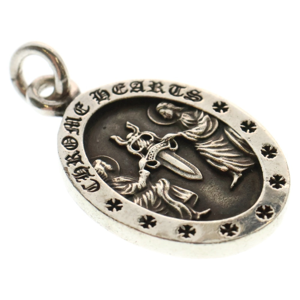 CHROME HEARTS(クロムハーツ) ANGEL MEDAL OVAL オーバルエンジェルメダル ペンダントトップ シルバー BCA207
