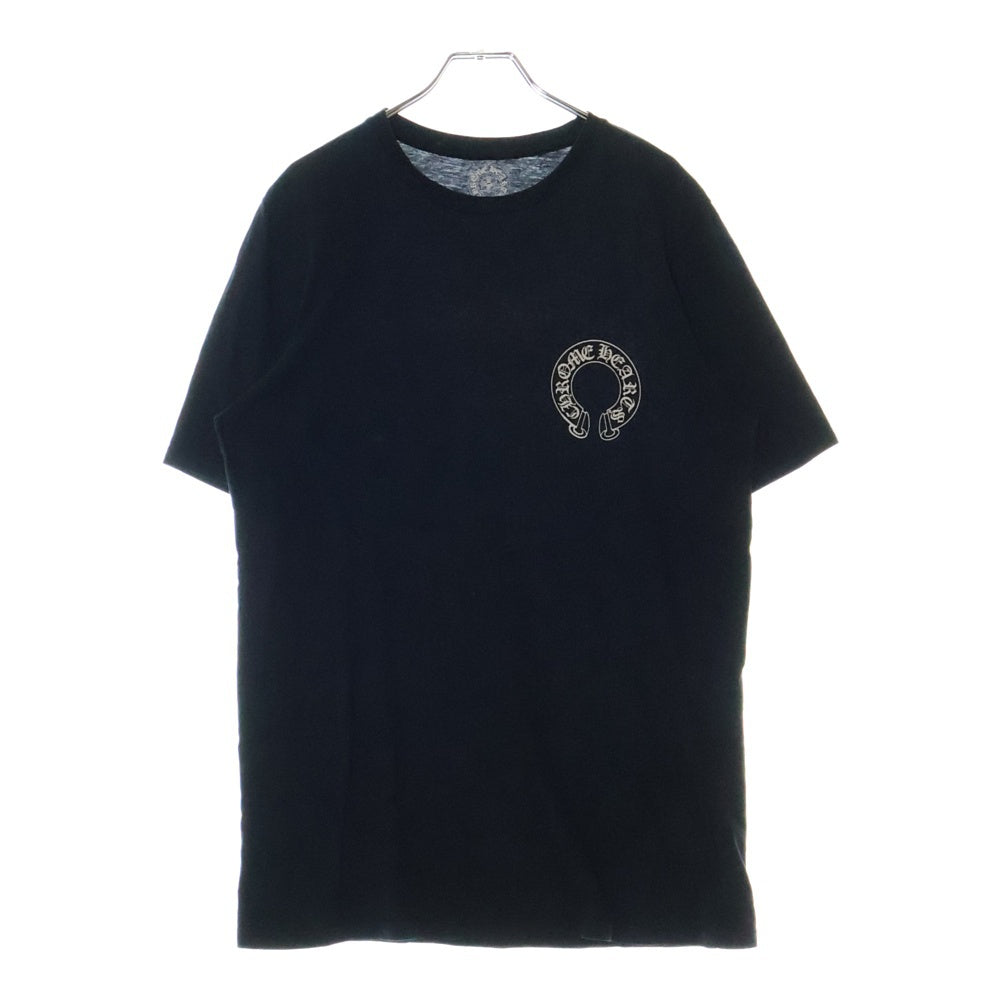 CHROME HEARTS(クロムハーツ) Horseshoe Tee ホースシューロゴ クルーネック ショートスリーブ カットソー 半袖 Tシャツ ブラック