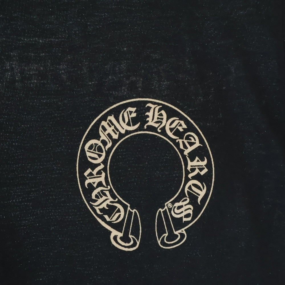 CHROME HEARTS(クロムハーツ) Horseshoe Tee ホースシューロゴ クルーネック ショートスリーブ カットソー 半袖 Tシャツ ブラック