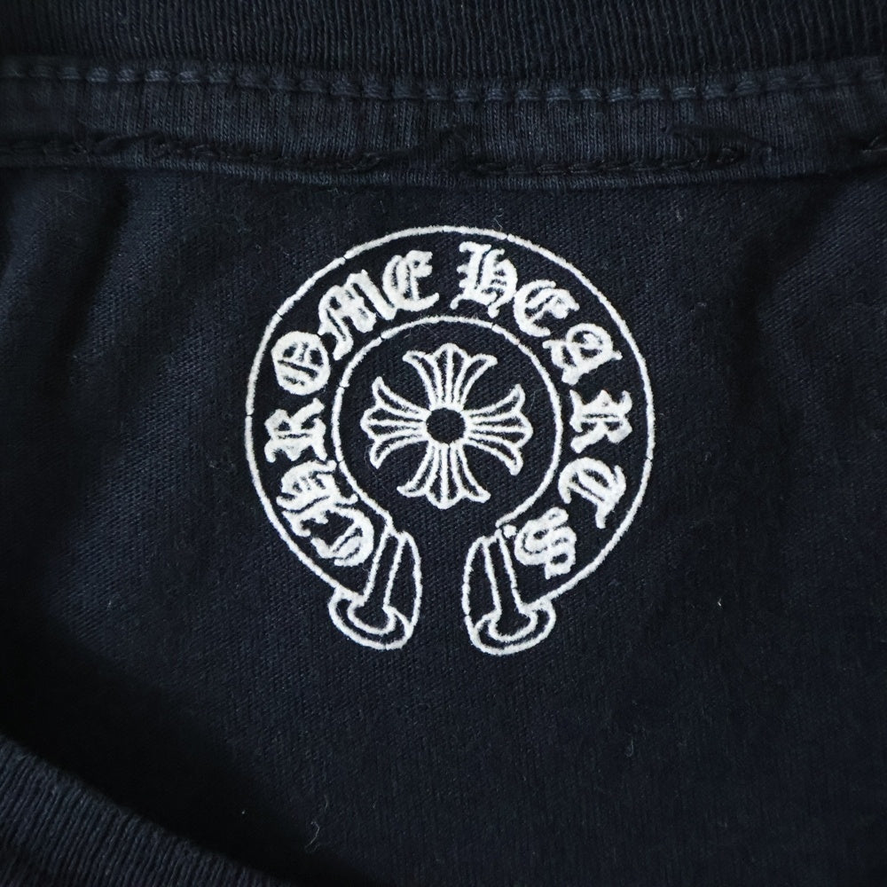 CHROME HEARTS(クロムハーツ) Horseshoe Tee ホースシューロゴ クルーネック ショートスリーブ カットソー 半袖 Tシャツ ブラック