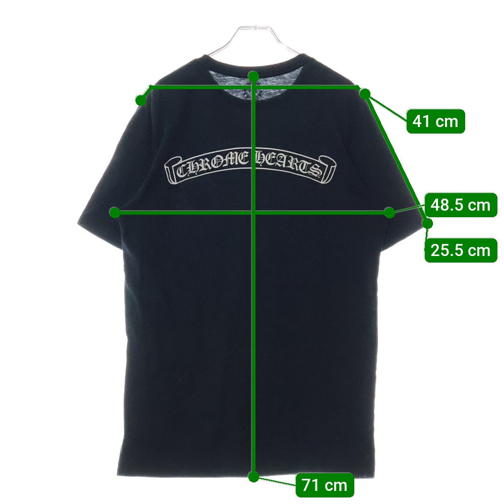CHROME HEARTS(クロムハーツ) Horseshoe Tee ホースシューロゴ クルーネック ショートスリーブ カットソー 半袖 Tシャツ ブラック