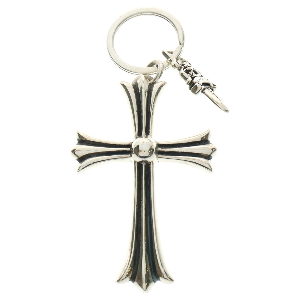 CHROME HEARTS(クロムハーツ) CH CRS LG&No5 DGGR ラージクロス#5ダガー キーリング シルバー