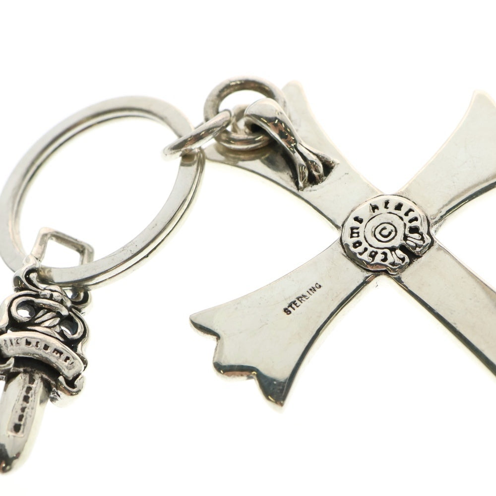 CHROME HEARTS(クロムハーツ) CH CRS LG&No5 DGGR ラージクロス#5ダガー キーリング シルバー