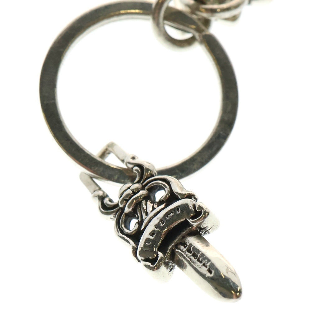CHROME HEARTS(クロムハーツ) CH CRS LG&No5 DGGR ラージクロス#5ダガー キーリング シルバー