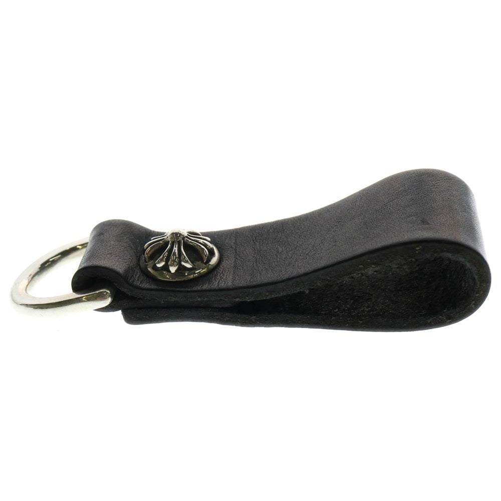 CHROME HEARTS(クロムハーツ) BELT LOOP D RING Dリング クロスボールベルトループ ブラック/シルバー BCA415