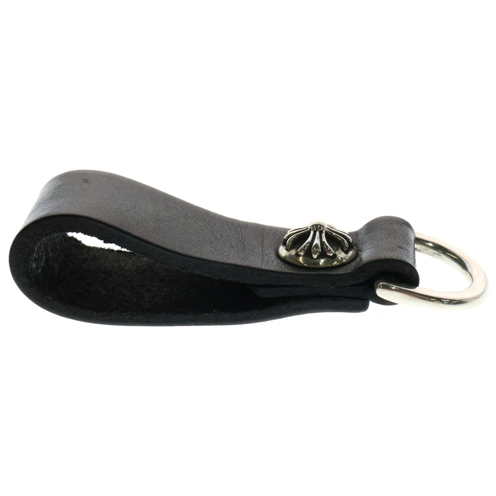 CHROME HEARTS(クロムハーツ) BELT LOOP D RING Dリング クロスボールベルトループ ブラック/シルバー BCA415