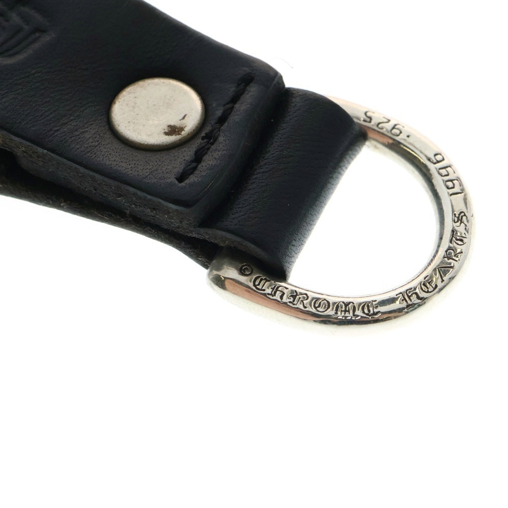 CHROME HEARTS(クロムハーツ) BELT LOOP D RING Dリング クロスボールベルトループ ブラック/シルバー BCA415