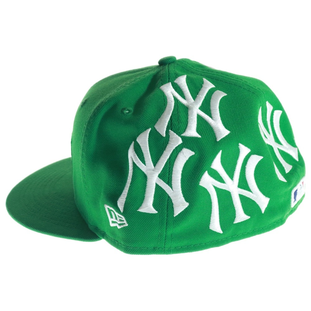 SUPREME(シュプリーム) 21AW ×NEW ERA New York Yankees Box Logo Cap ニューエラ ニューヨークヤンキース ボックスロゴ 6パネル ベースボールキャップ 帽子 グリーン